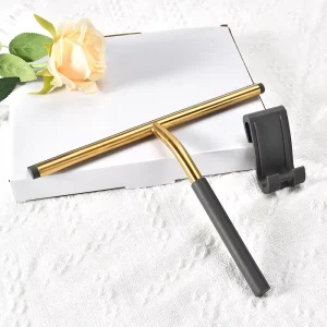 Modern Stainless Steel Silicone Rubber Car Window Squeegee for Bathroom and Shower Cleaning