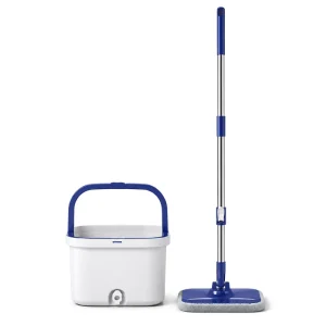 Modern Value Pump Spray Clean Dirty Water Separation Spin Mop Bucket Set Curved Panel Telescopic Handle Floor Cleaning
