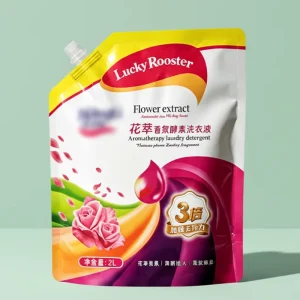 Moisture-Proof Stand-Up Handle Spout Pouch for Laundry and Dishwashing Detergent, 500ml/1L