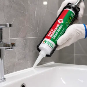Mold-Resistant Silicone Sealant with Anti-Fungal Protection for Bathroom Shower and Kitchen
