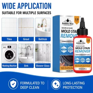 Mold Stain Remover Gel Mildew Stain Cleaner Deep Cleaning Tiles Grout Bathroom Kitchen Multi Surface Deodorize Private Label OEM