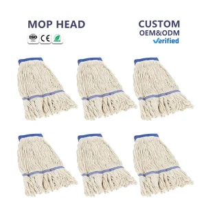 Mop Head Replacement Rectangle Heavy Duty Long end Commercial Industrial Extendable Handle Dry Mop Easy Wring