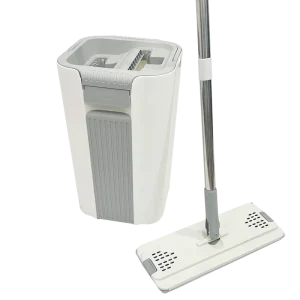 Mop and Bucket Set, 22L or 24L, with Wheels and Rolling Flat Mop Kit
