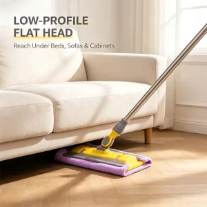 Mopa Para Pisos Telescopic Microfiber Cloth Flat Cleaner Mop with Long Handle for Floor Cleaning