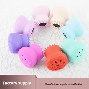 Multi-Color Little Octopus Silicone Face Brush Soft Facial Cleansing Scrubber