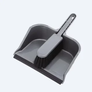 Multi-Color Plastic Dustpan and Brush Set for House Cleaning
