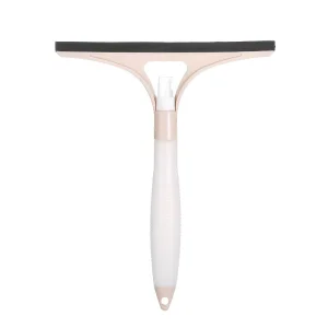 Multi Function Double sided Plastic Spray Squeegee 2 in 1 for Glass Car Windows Bathrooms with Built in Spray Bottle Cleaning