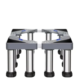 Multi Functional 12 Legs Washing Machine Base Stand for Washer and Dryer Storage Rack Assembly