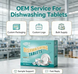 Multi Functional Dishwashing Machine Detergent Tablets with Glass Protection Formula