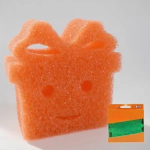 Multi-Functional High-Absorption Scratch-Free Dish Sponge, Soft in Warm Water, Firm in Cold Water