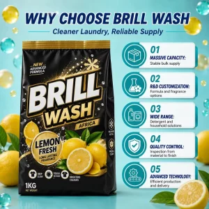 Multi-Functional Laundry Detergent Powder with Softener Floral Scent All-Colors Clothing