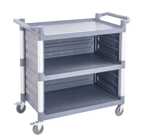 Multi Functional Plastic 3 Layer Heavy Duty Serving Hand Carts Trolleys for Hotel Room Service