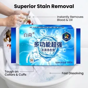 Multi-Functional Stain Remover Laundry Soap Bar for Oil and Blood Stains Private Label