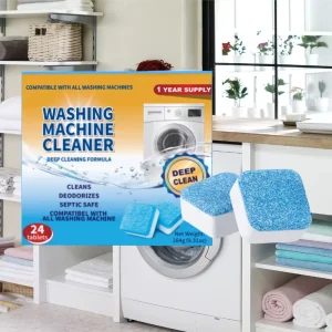 Multi-Language Packaging Washing Machine Detergent Effervescent Cleaning Tablets