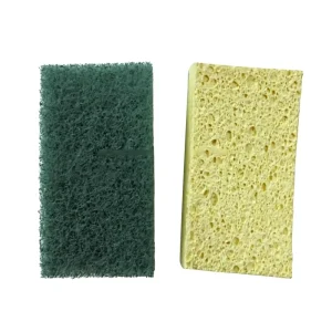 Multi-Layer Cleaning Sponge Scrubber Scouring Pad Rectangle Shape for Dishes and Pots