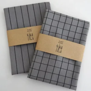 Multi Pack Cotton Dish Napkin Set Super Water Absorb Reusable Kitchen Towels Custom Printing