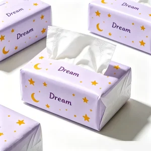 Multi Pack Household Soft Facial Tissue Soft Pack Unscented Virgin Wood Pulp Disposable Tissue For Daily Cleansing