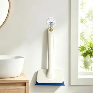 Multi Purpose Bathroom Scrub Brush, Detachable Nano Sponge Foam Head Squeegee Cleaning Tool for Home Bathtub
