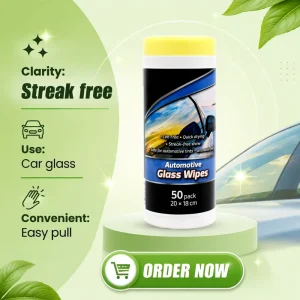 Multi-Purpose Car Cleaning Wipes Glass Wet Wipes in Plastic Bucket for Leather and Interior Cleaning