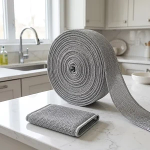 Multi Purpose Eco Friendly Semi Finished Kitchen Cleaning Cloth in Roll