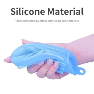Multi-Purpose Eco-Friendly Silicone Scrubber Brush Glove for Kitchen Cleaning