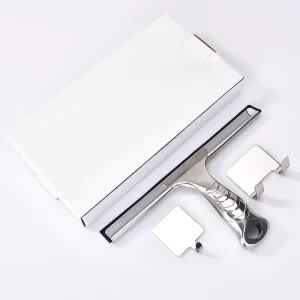 Multi Purpose Eco Friendly Silicone Shower Squeegee 10 Inch Stainless Steel Handle Window Wiper Glass Door Car Windshield Heavy