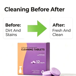 Multi Purpose Effervescent Cleaning Tablets Eco Friendly All Surface Cleaner Tablets For Household Deep Stain Removal