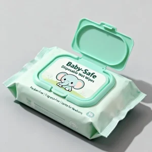 Multi-Purpose Household Cleaning Wet Wipes for Furniture, Floors, and Surfaces, Rinse-Free and Quick-Drying