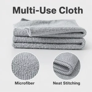 Multi Purpose Microfiber Cleaning Cloth Soft Reusable Household Kitchen Car Care Cleaning Microfiber Cloth