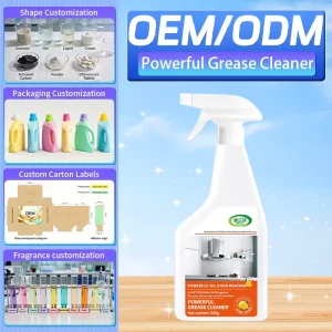 Multi-Purpose Oven Oil Stain Cleaner Spray Detergent for Kitchen Equipment Surfaces