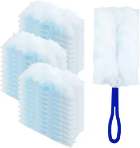 Multi-Surface Disposable Replacement Electrostatic Duster with Extender Handle