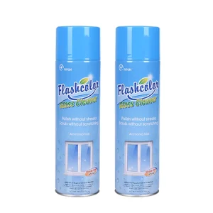 Multi-Surface Foaming Glass Cleaner Spray 450 mL, Heavy Scale Remover for Bathroom Mirrors, Tempered Glass, and Windows