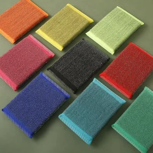 Multi-Surface Non-Scratch Stainless Steel Microfiber Kitchen Scrubbing Sponge Pad