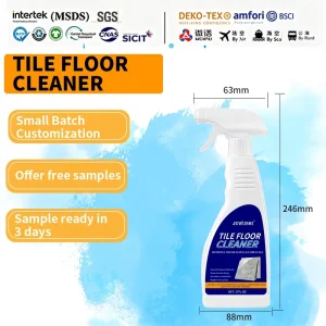 Multi-Surface Tile Floor Cleaner 500ml for Ceramic, Porcelain, and Stone Floors, Grease and Stain Remover