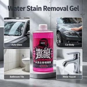 Multi-Surface Water Stain Remover Gel for Car Paint Glass Tile and Stainless Steel