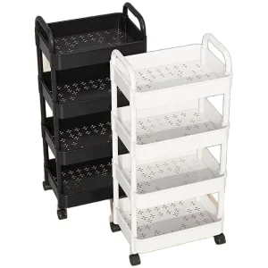 Multi Tier Rolling Storage Cart Utility Trolley Organizer for Kitchen Bathroom Home OEM