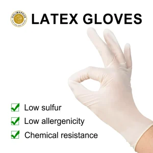 Multi-Use Latex Gloves, Disposable Rubber Gloves for Cleaning, Kitchen, Industrial