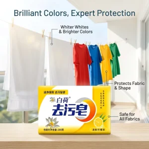 Multi functional Laundry Bar Soap for Oil and Blood Stains Removal Deep Fiber Cleaning Underwear Washing Soap
