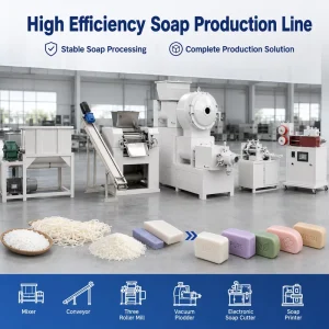Multi functional Toilet Soap Manufacturing Plant for Hotel Soap Making with Low Maintenance