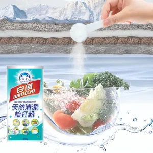 Multi purpose Natural Wash Fruit Vegetable Detergent Cleaning Agent Effervescent Powder