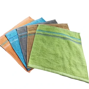 Multi-purpose Woven Terry Cotton Eco-Friendly Cleaning Cloth Soft Absorbent Lint-Free Square Dish Towel for Kitchen Bathroom