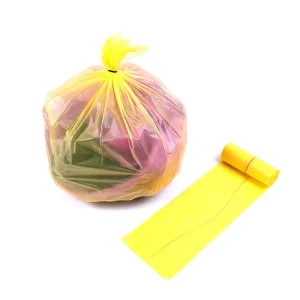 Multicolor Disposable PE Heat Seal Garbage Bags 15L for Bedroom and Bathroom Use
