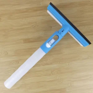 Multicolor Handheld Window Squeegee with Spray Bottle Portable Rubber Blade Glass Wiper for Mirror and Shower Cleaning