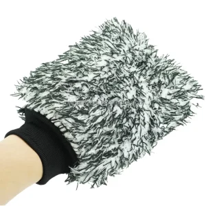 Multicolor Microfiber Wash Mitts for Car Detailing Polishing and Wheels