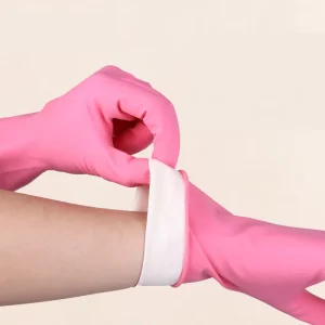 Multicolor Reusable Nitrile Household Cleaning Gloves, Waterproof, Non-Slip Grip