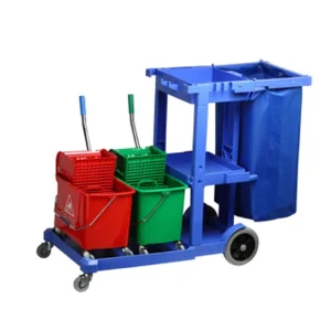 Multifunction Hotel Station Plastic Cart Floor Cleaning Trolley