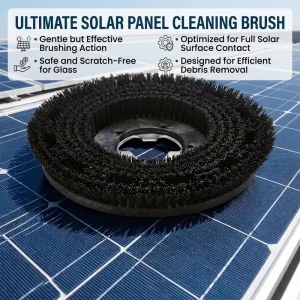 Multifunctional 24ft Telescopic Pole Water Fed Pole Brush Solar Cleaning Tool Kit