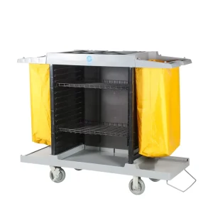 Multifunctional 4 Wheels Housekeeping Maid Cart Trolley hotel Cleaning Carts