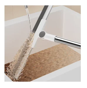 Multifunctional 42cm Silicone Floor Scraper Window Cleaner Shower Squeegee Long Handle