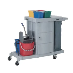 Multifunctional AF08181B Hospital Cleaning Trolley Sundry Cart for Restaurants Airports Railways
